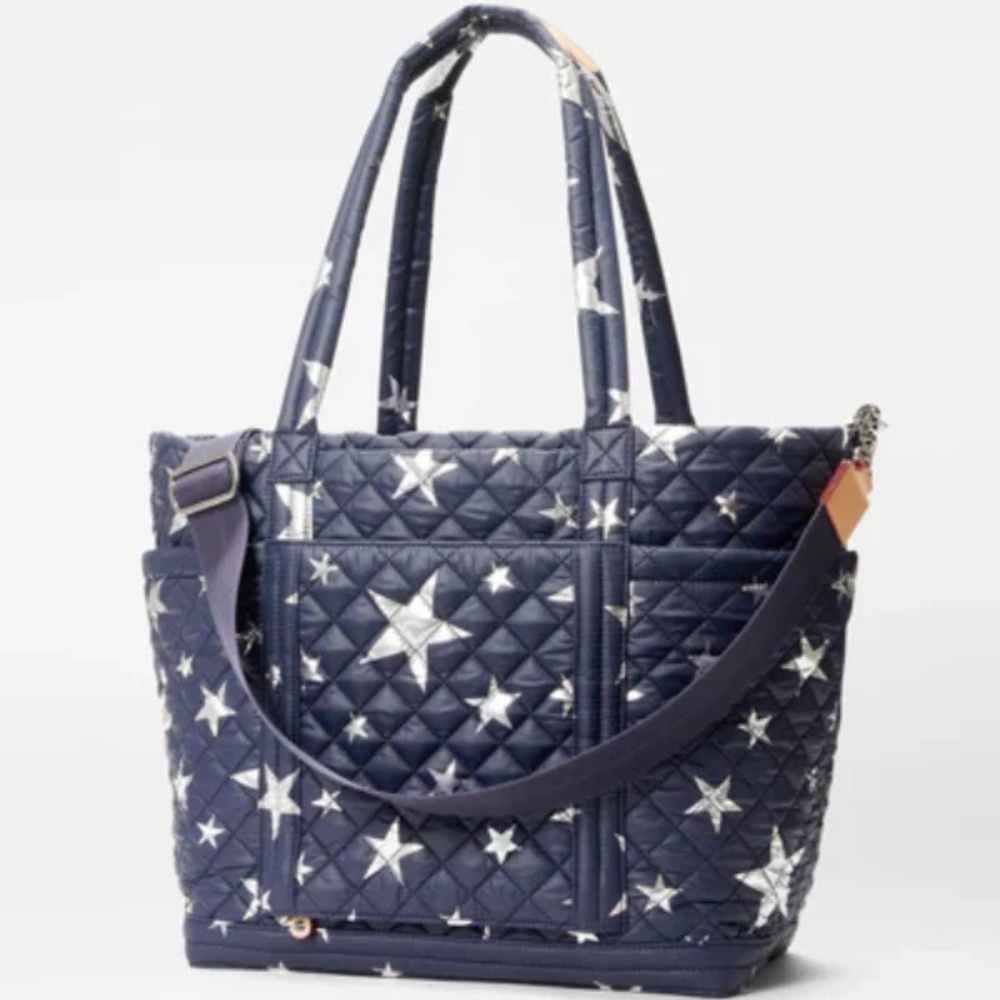 NWT MZ WALLACE Dawn with Large Silver Star Large Empire Tote